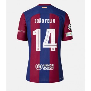 Barcelona Joao Felix #14 Replica Home Stadium Shirt 2023-24 Short Sleeve